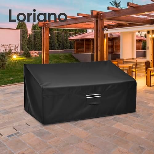 Loriano 3-Seater Patio Sofa Covers, 100% Waterproof Perfect Fit for Outdoor Sofa Covers, Oxford Fabric Lawn Patio Furniture Loveseat Covers 79W x 37D x 35H inches - Image 7