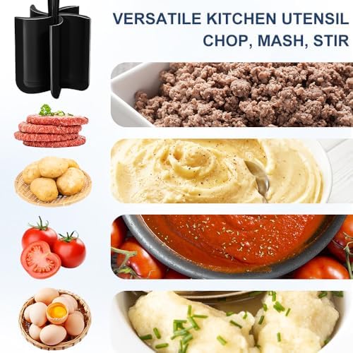 Meat Chopper, 5 Blades Heat Resistant Meat Masher for Ground Beef - Image 3
