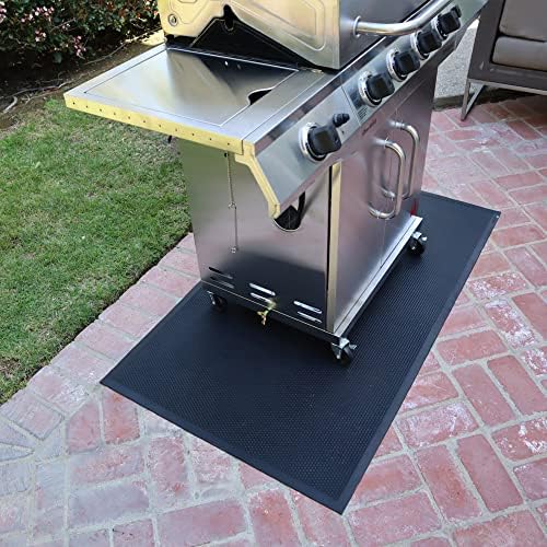 Rubber-Cal Rubber BBQ Under Grill Mat - 5mm x 56" x 32" - Image 6