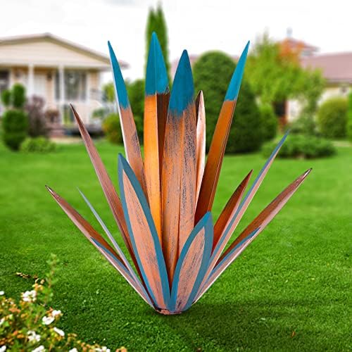 Homight Metal Tequila Country Sculpture DIY Tequila Plant Home Decor Country Tequila Garden Ornament Indooutdoor Statuette Patio Lawn Patio Stake Decoration Gift to The Garden by HomightCentennial