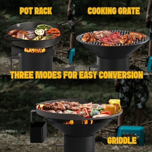 ONLYFIRE GRILLS 3-in-1 Rocket Stove Combo with Stand, Camp Stove GS345 - Image 5