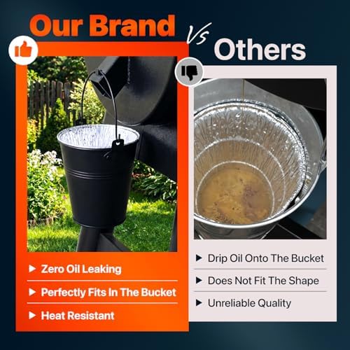 Grease Bucket for Pellet Grill with 20 Grease Bucket Liner fits Traeger Grease Bucket Liner - Replacement Traeger Drip Bucket for Pellet Grill Smoker Grease Bucket, Compatible with Pro Series 575/780 - Image 5