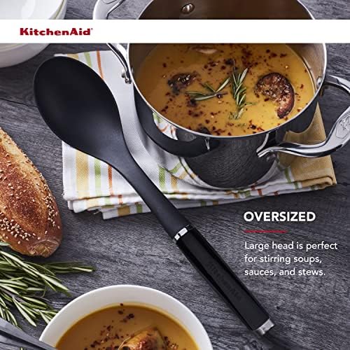 KitchenAid KE003OHOBA Classic Basting Spoon, One Size, Black - Image 4