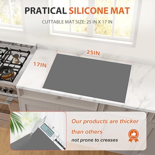 Silicone Mats for Kitchen Counter Heat Resistant Countertop Protector - Image 2