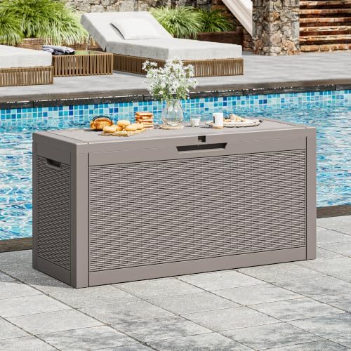 KAMABOKO 75 Gallon Outdoor Storage Box Waterproof Deck Box for Patio by KAMABOKO