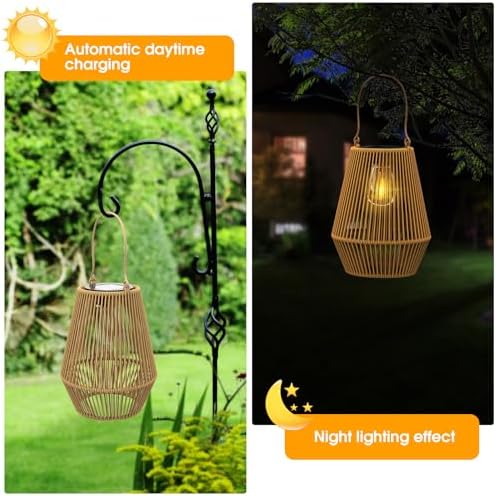 Solar Lanterns Outdoor Waterproof, Solar Lights Outdoor 4 Pack - Image 2