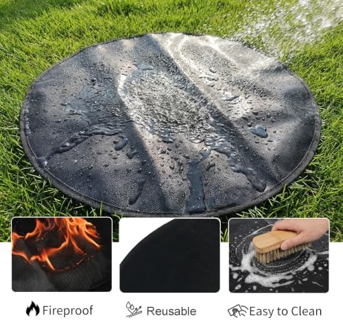 SheeChung Under Grill Mat for Outdoor Grill,Double-Sided Fireproof Fire Mat - Image 7