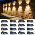 Solar Fence Lights Outdoor, 16 Pack Fence Solar Lights Waterproof by Unknown