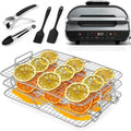 Air Fryer Rack Compatible with Ninja Foodi Grill XL FG551 IG601 IG651 by Hoqqf
