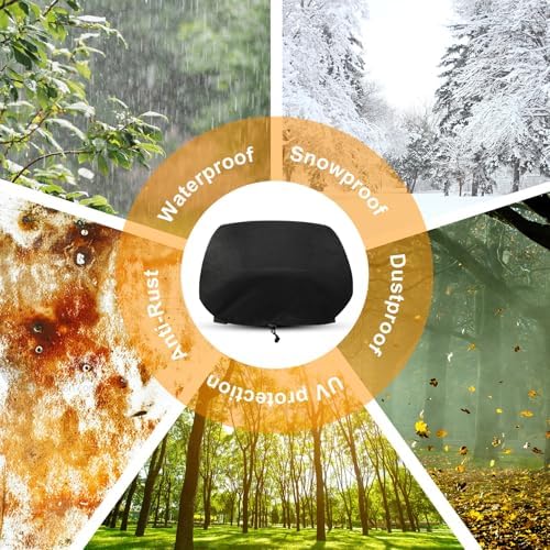 Demao Premium Outdoor Grill Cover,600D Oxford Fabric with Heat-Resistant Lining, Fits for Ninja Woodfire Pro Premium XL(OG800&OG900 Series), Weatherproof & Anti-Dust BBQ Protector-Only Cover - Image 5