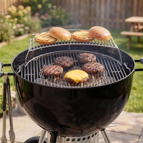 onlyfire Stainless Steel Warming Rack for Most Charcoal/Ceramic Grills - Image 7