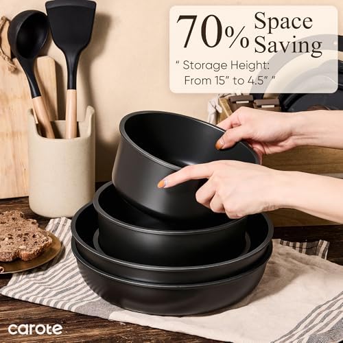 CAROTE 38pcs Pots and Pans Set Non Stick, Cookware Set Detachable Handle - Image 4