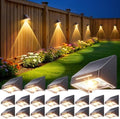 KOOPER Solar Fence Lights Outdoor Waterproof 20 Pack, Solar Fence Lights with Ultra-Bright LED Lens, 10 Modes & 9 Colors Outdoor Solar Lights for Fence, Backyard, Railing, Patio, Wall, Step, Deck by KOOPER