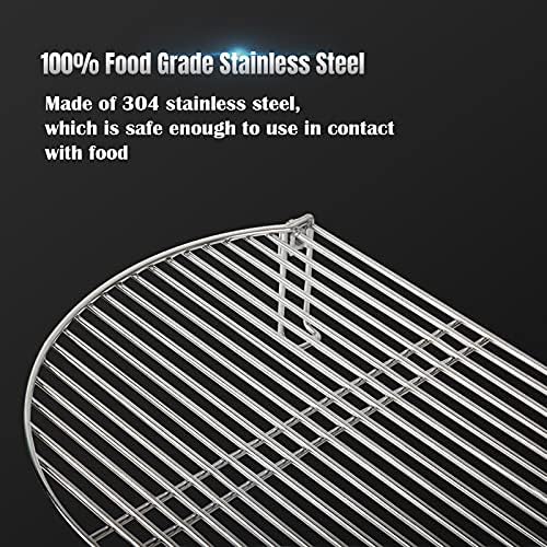 Dracarys Grill Stack Rack for Big Green Egg Stainless Steel BBQ Lover Gifts Fit Large & XL Big Green Egg, Kamado Joe,18" or Bigger Diameter Grill,Increase Grilling Surface - Image 5
