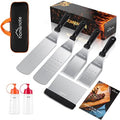 HOMENOTE Black Griddle Accessories Kit, Griddle Spatula Set for Blackstone by HOMENOTE