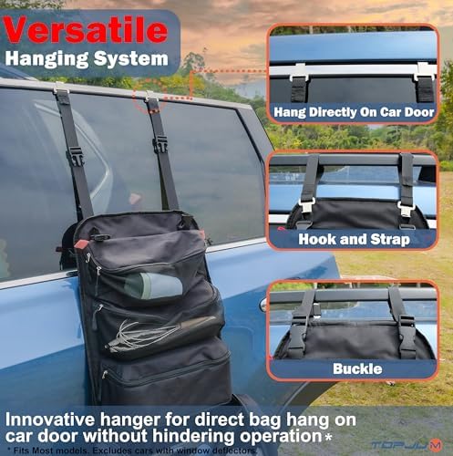 Camp Kitchen Organizer with Hanging Storage & Paper Towel Holder - Image 3