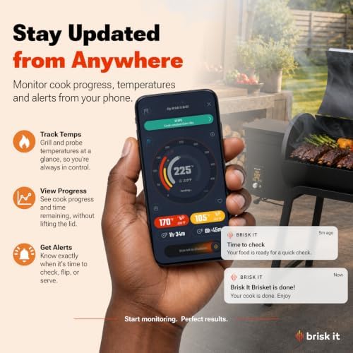 Brisk It Zelos-450 Wood Pellet Grill & Smoker, 450 Sq In, WiFi and A.I. - Image 3