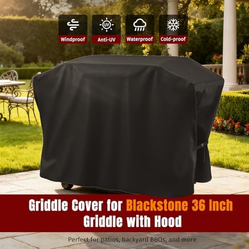 SHINESTAR 600D Griddle Cover for Blackstone 36 Inch Griddle with Hood - Image 2