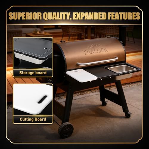 QuliMetal Folding Front Shelf for Traeger Pro 34 - Image 5