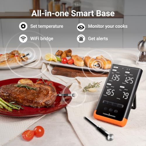 ThermoMaven Sub-1G Wireless Meat Thermometer, 4 Probes WiFi Thermometer - Image 3