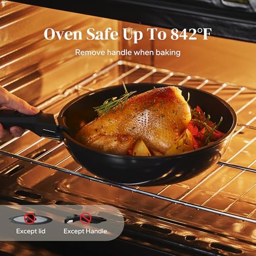 Redchef Non Stick Pots and Pans Set, 16Pcs Induction Kitchen Cookware Set - Image 4