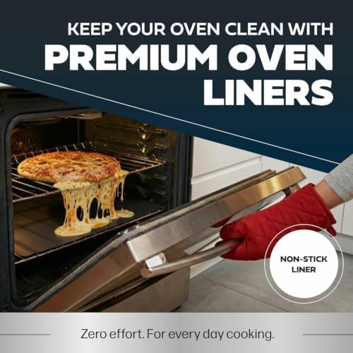 Cooks Innovations Non-Stick Oven Liner 2 Pack BPA-Free Heat Resistant Mat - Image 3