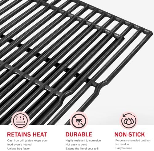 GGC 7522 7521 15" Grill Grates Replacement for Weber Genesis Silver A, Cast Iron Grate Grid for Weber Spirit E/S 200 E/S210, Spirit 500 - Image 6