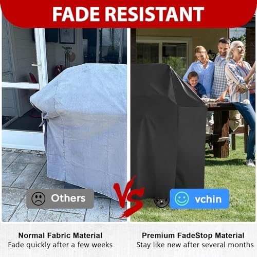 48 Inch Grill Cover, BBQ Grill Cover for Outdoor, Compatible with Weber, Char-Broil, Nexgrill, Brinkmann, and Dyna-glo, Waterproof, Windproof, and UV Resistant - Image 7