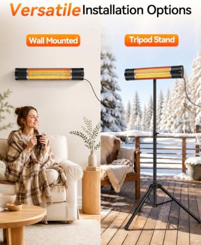 1800W Electric Infrared Patio Heater, Outdoor Patio Heater - Image 6