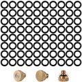 100 PCS Brass Misting Nozzles O Ring by NFAMRZCAR