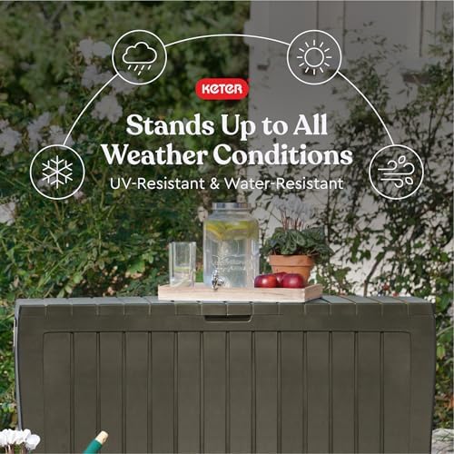 Keter Marvel 71 Gal Outdoor Storage Box for Patio and Pool Accessories - Image 3