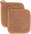 RITZ Terry Potholder & Hot Pad: Unparalleled Heat Resistant, Durable 100% Cotton – Ergonomically Designed for Optimal Grip – Easy-Care Machine Washable – 2-Pack, Copper by RITZ