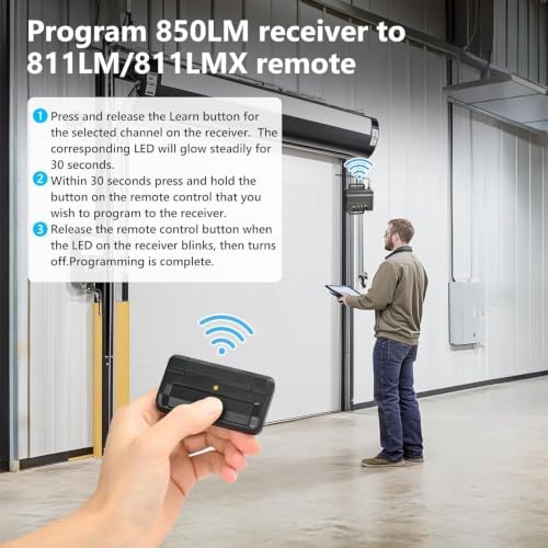 850LM Universal Gate and Garage Door Opener Receiver with 12V Power Supply, Compatible with Most Gate and Garage Door Opener, 3 Channel Designed for Both Gated Communities and Commercial Buildings - Image 6