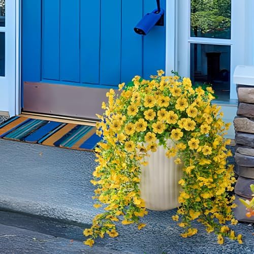 ZFProcess Artificial Fall Mums Fake Flowers Plants for Outdoor Home Decor - Image 3