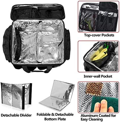 HODRANT Large Grill Caddy with Lid & Paper Towel Holder & Multi Pockets - Image 2