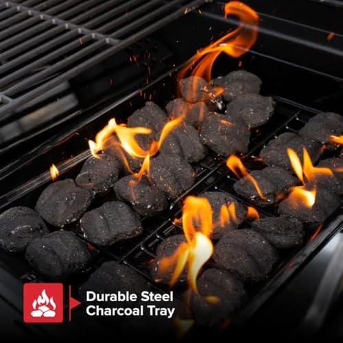 Nexgrill Propane 4 Burner Gas Grill, 2-In-1 Charcoal Tray with Side Burner - Image 6
