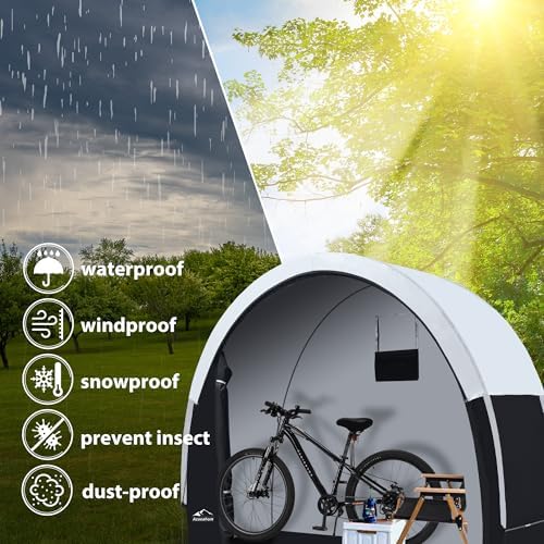 Bike Storage Tent Rain Fly Waterproof Sun Protection Portable - Image 4