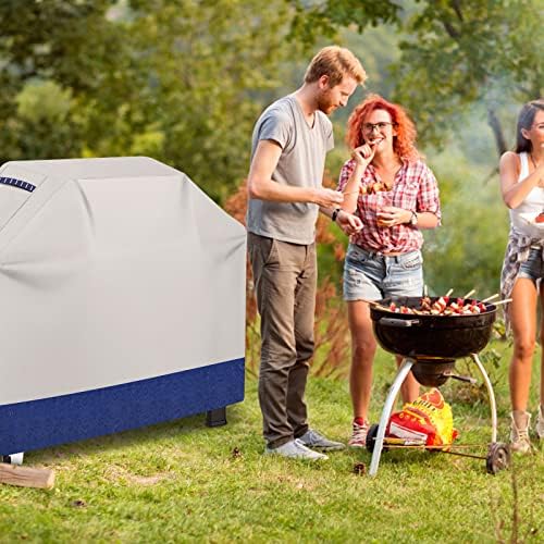 72 Inch Heavy Duty Grill Cover Waterproof for Weber Genesis BBQ Cover,Navy - Image 6