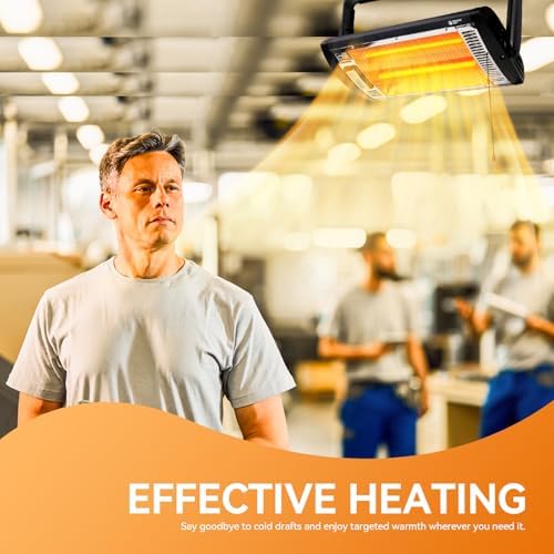 BEYOND HEAT Electric Garage Heater 120V, 1500W Radiant Space Heater, 2-Pack - Image 5