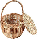 Basket Park Picnic Wicker Shopping Basket Picnic Leisure Simple Rattan Furniture Snack Storage Camping Outdoor Decor by Unknown
