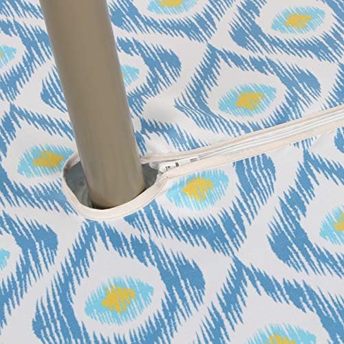EHouseHome Outdoor Indoor 60inch Round Tablecloth with Umbrella Hole and Zipper, Waterproof Zippered Patio Cloths, Spring/Summer Table Covers for Backyard Circular Table/BBQs/Picnic - Image 4