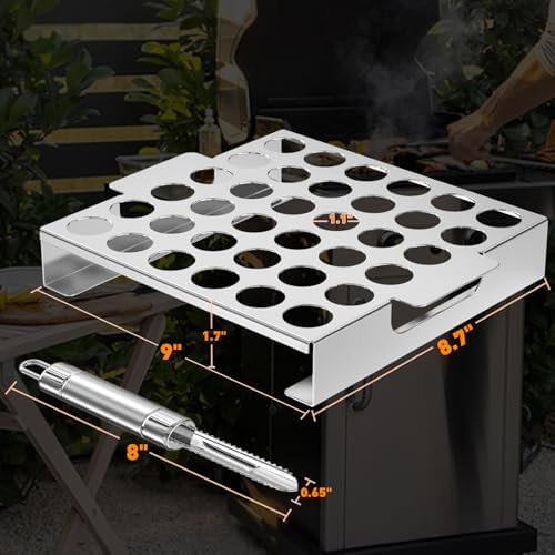 Skyflame Stainless Steel Jalapeno Grill Rack with Chili Pepper Corer Tool - Image 4