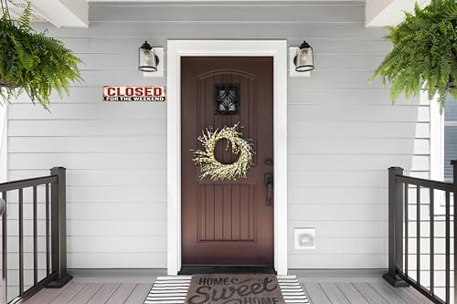 Closed for the Weekend Metal Sign 4x16in Funny Vintage Wall Plaque for Office Yard Room House Kitchen Decor - Image 5
