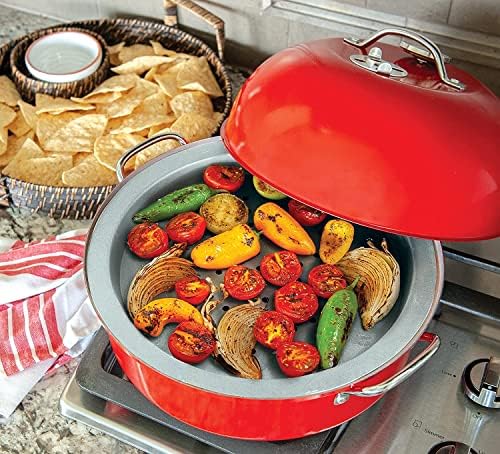 Nordic Ware Stovetop Kettle Smoker, Full Size, Red - Image 4