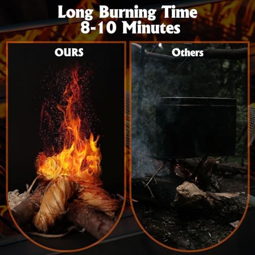 500Pcs Fire Starter,Fire Starters for Campfires,Fireplace, Pellet Stove & Wood, Fire Pit, Smoker, BBQ, Chimney, Pizza Oven - Fire Starters for Grill, Charcoal Starter, for Men - Image 7