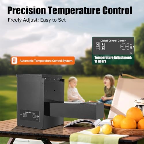 Pellet Grill Hopper Assembly, Pellet Smoker Hopper Assembly Kit with Digital Temperature Control for Precise Grilling, Electric Wood Pellet Smoker Grill Part for BBQ Grill Bake (Button Type) - Image 4