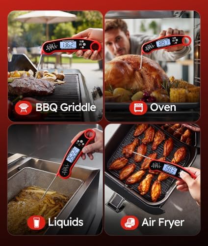 Meat Thermometer Digital, 1-2 Sec Instant Read, Food, Cooking, Grilling - Image 6