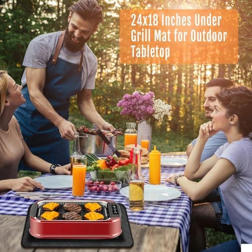 24 x18 inches Heat Resistant Mat for Countertop & Table Grill Mat - Image 2