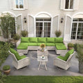 Outdoor Patio Furniture Set PE Wicker Rattan Outdoor Sectional Sofa by MuphyersPatioFurniture