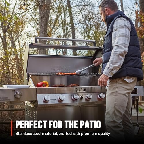 Monument Grills Denali Series, 6-Burner Convertible Natural Gas Smart bbq Grill Stainless Steel Denali 605 with BBQ Cover (Without Conversion Kit) - Image 4